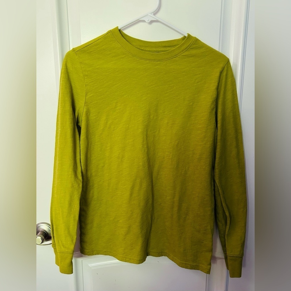 Cat & Jack Vibrant Lime Long Sleeve Tee